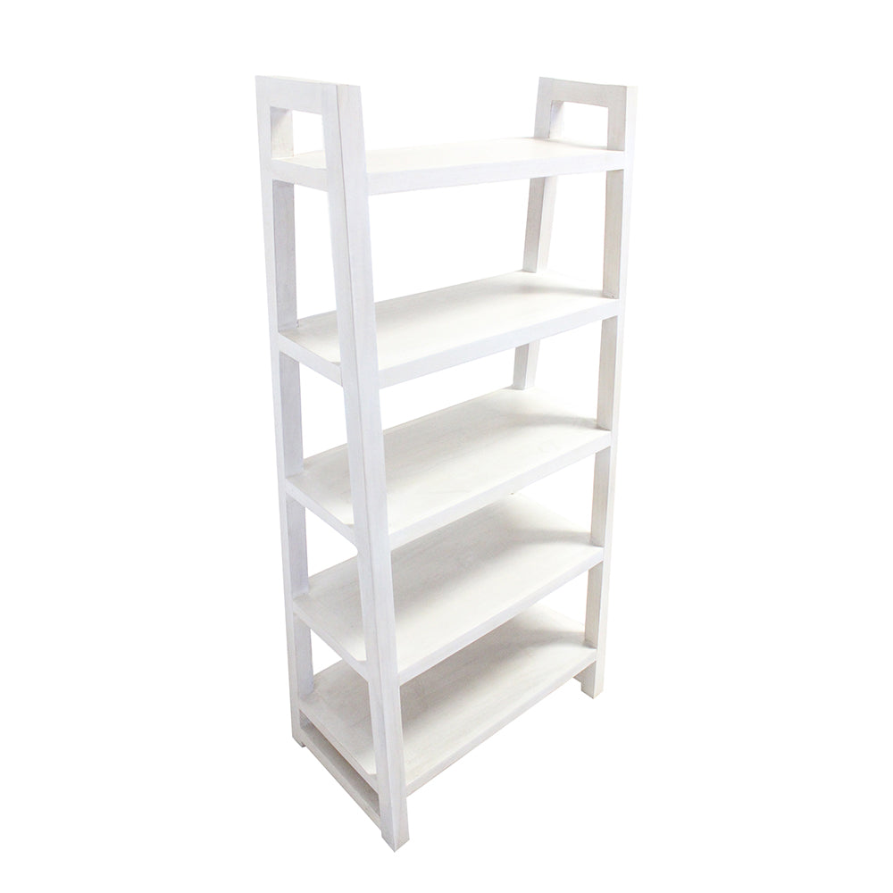 A&B Home 14" x 52" Bundle of 8 White Mahogany Wood Display Unit Shelving