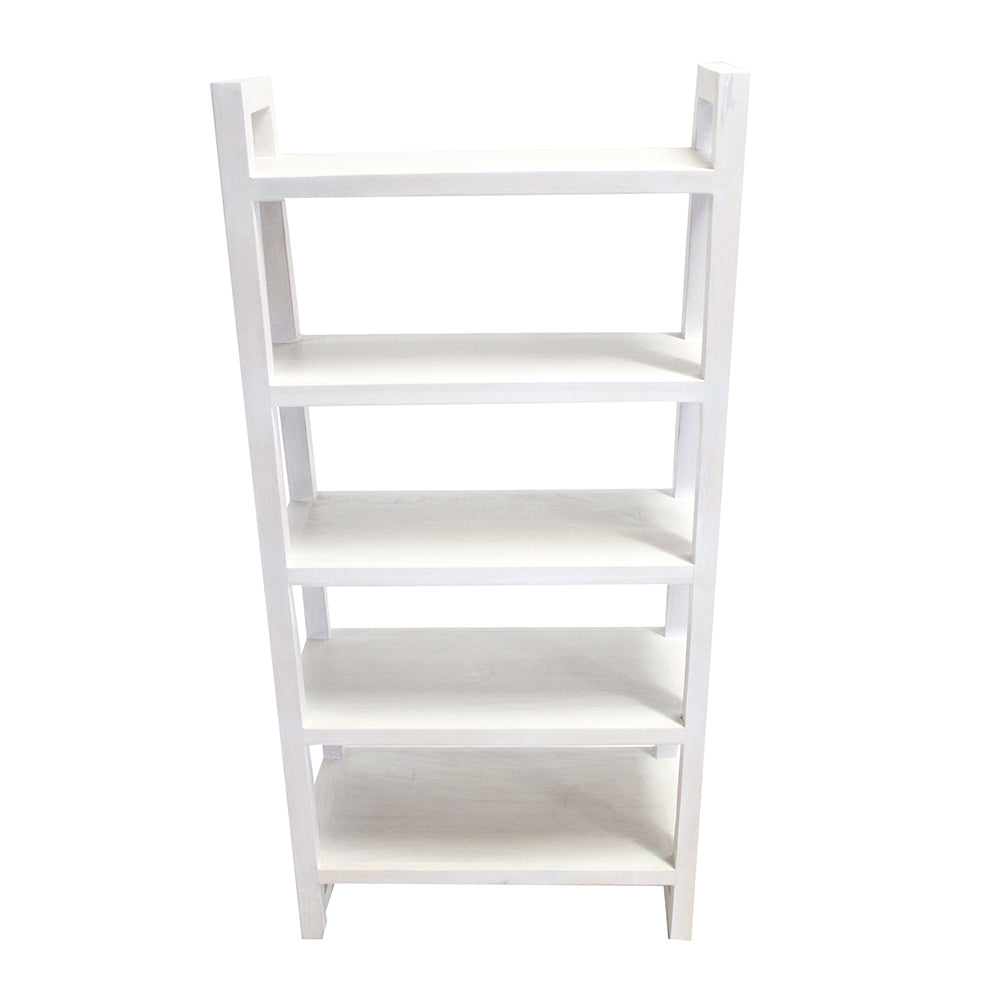 A&B Home 14" x 52" Bundle of 8 White Mahogany Wood Display Unit Shelving