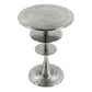 A&B Home 15" x 22" Bundle of 13 Round Antique Silver Tiered Table Accent