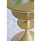 A&B Home 15" x 22" Bundle of 13 Round Brass Antique Gold Tiered Accent Table