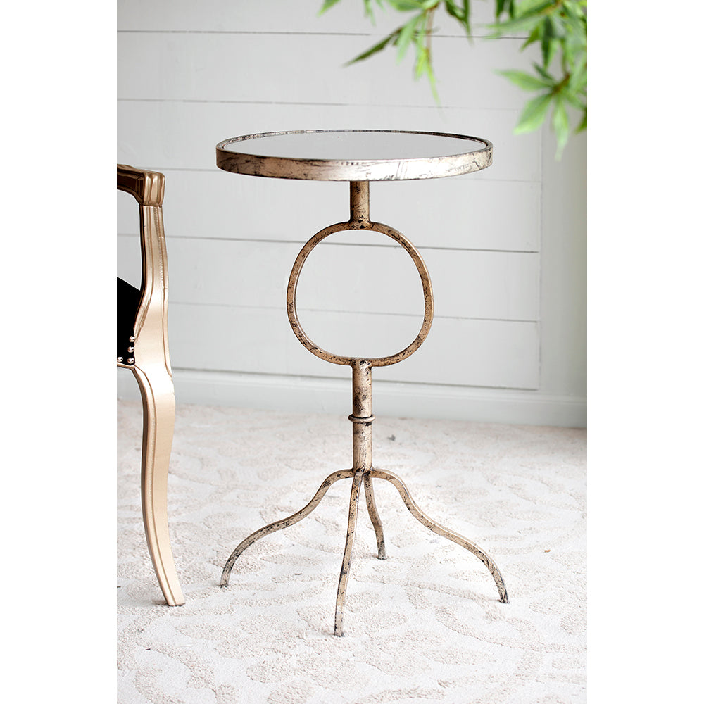 A&B Home 15" x 28" Bundle of 17 Gold Oval Table