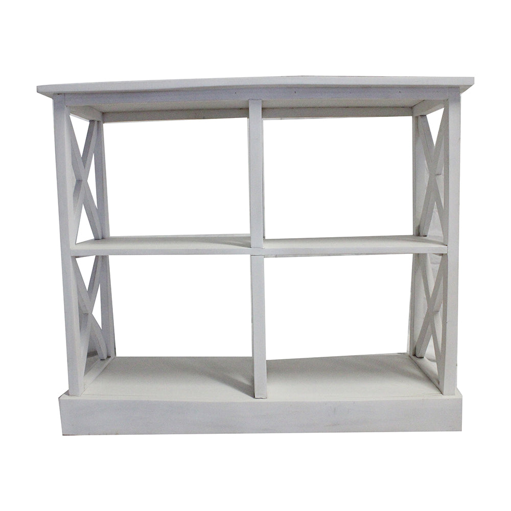 A&B Home 15" x 34" Bundle of 7 Rectangular White Console Table