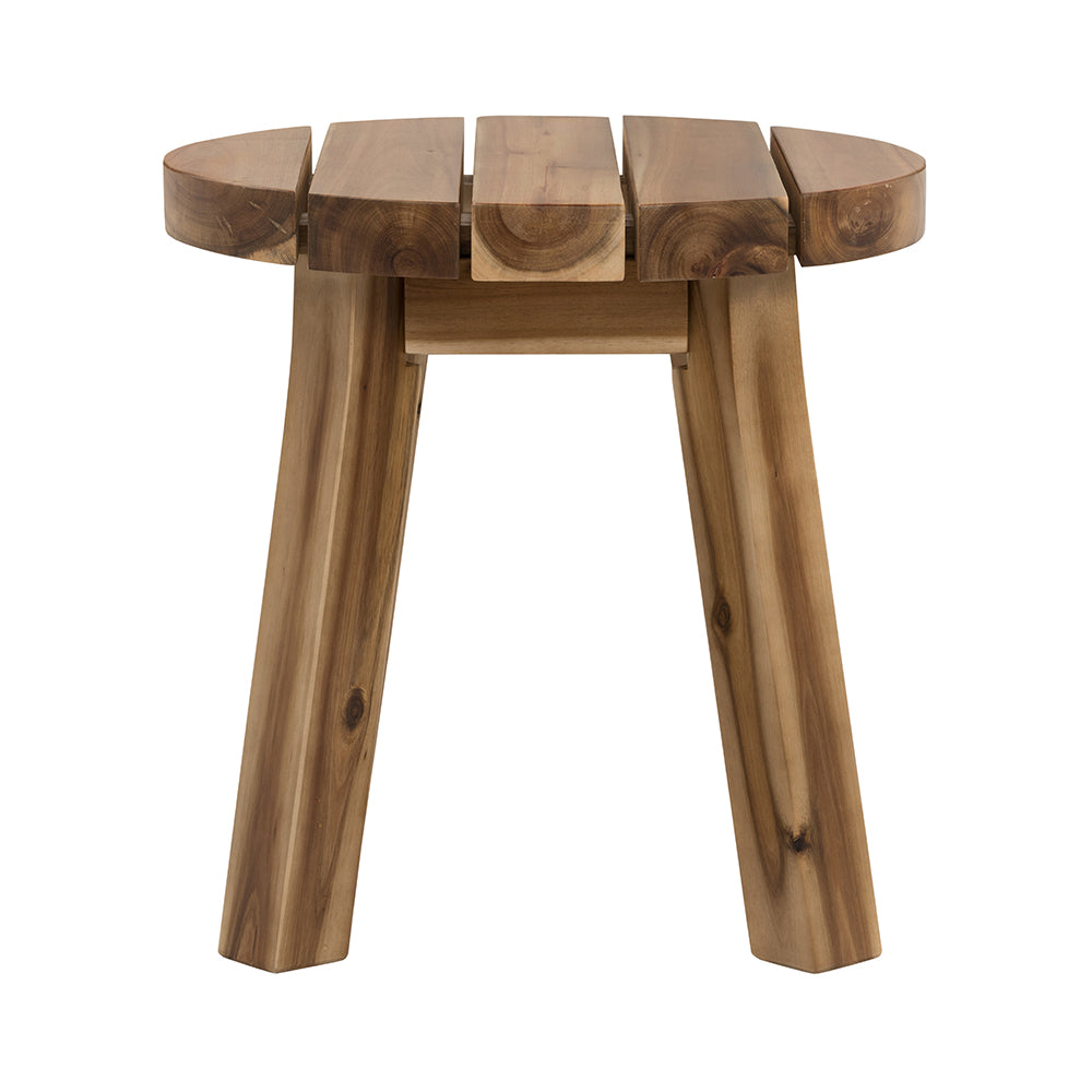 A&B Home 16" x 16" Round Wood Tabletop Side Table