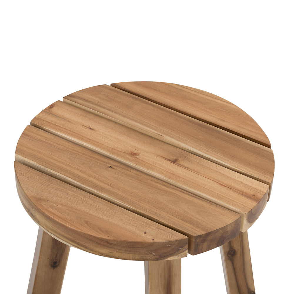 A&B Home 16" x 16" Bundle of 12 Round Wood Tabletop Side Table