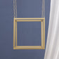 A&B Home 16" x 16" Bundle of 15 Square-Shaped Golden Iron Stand With Chain