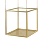 A&B Home 16" x 16" Bundle of 15 Square-Shaped Golden Iron Stand With Chain