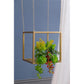 A&B Home 16" x 16" Bundle of 16 Square-Shaped Golden Iron Stand With Chain