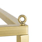 A&B Home 16" x 16" Bundle of 16 Square-Shaped Golden Iron Stand With Chain