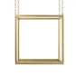 A&B Home 16" x 16" Bundle of 16 Square-Shaped Golden Iron Stand With Chain
