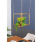 A&B Home 16" x 16" Bundle of 16 Square-Shaped Golden Iron Stand With Chain