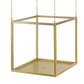 A&B Home 16" x 16" Bundle of 16 Square-Shaped Golden Iron Stand With Chain