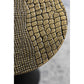 A&B Home 16" x 20" Bundle of 16 Round Gold Croco Design Tabletop With Black Pedestal Base Accent Table