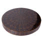 A&B Home 16" x 22" Bundle of 24 Round Dark Brown Table