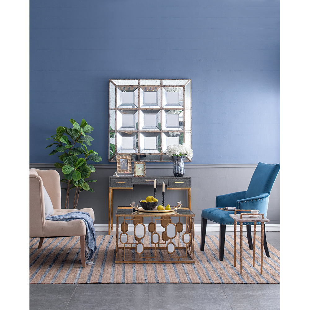 A&B Home 16" x 22" Bundle of 8 Rectangle Resin Tabletop With Metal Tray Convertible Table