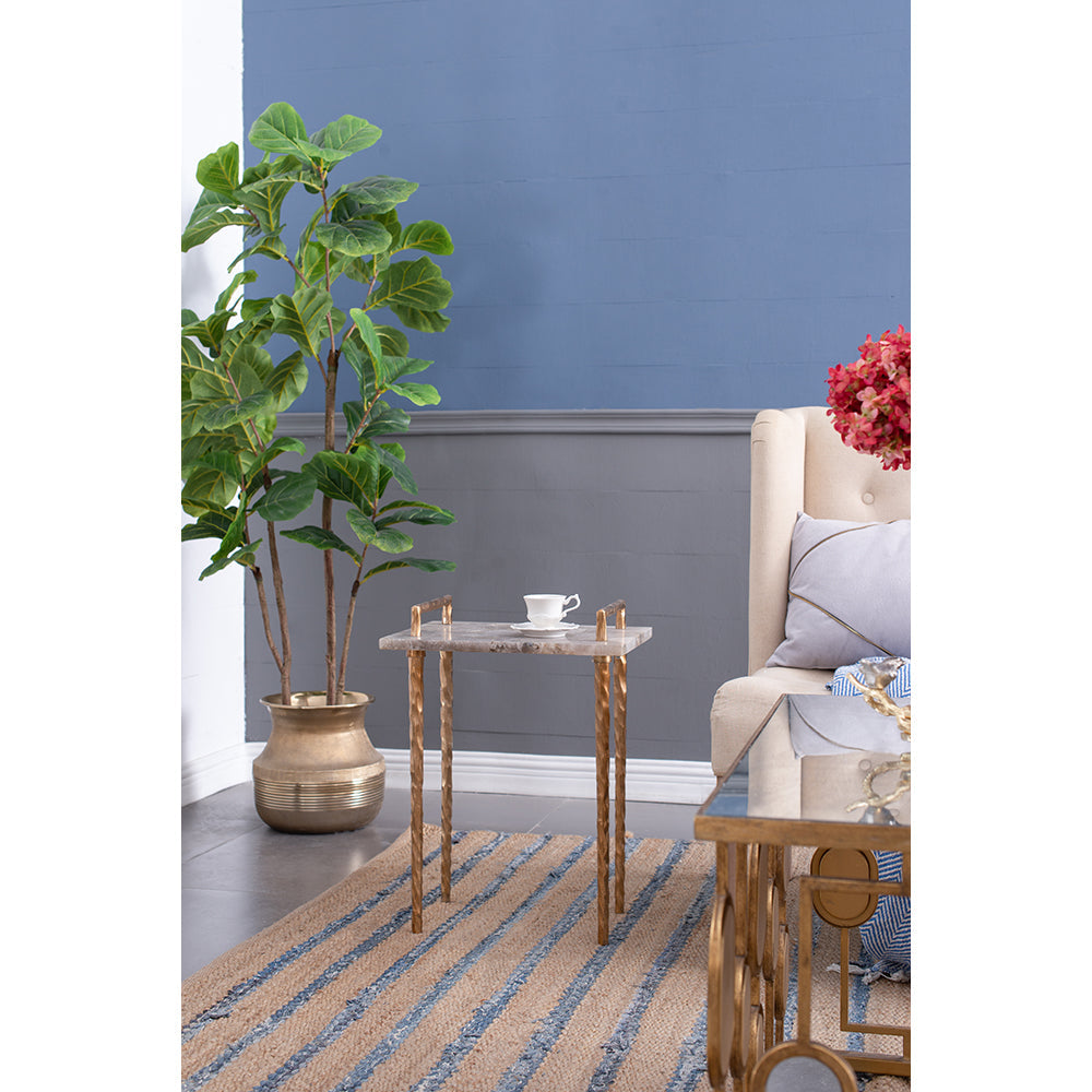 A&B Home 16" x 22" Bundle of 8 Rectangle Resin Tabletop With Metal Tray Convertible Table