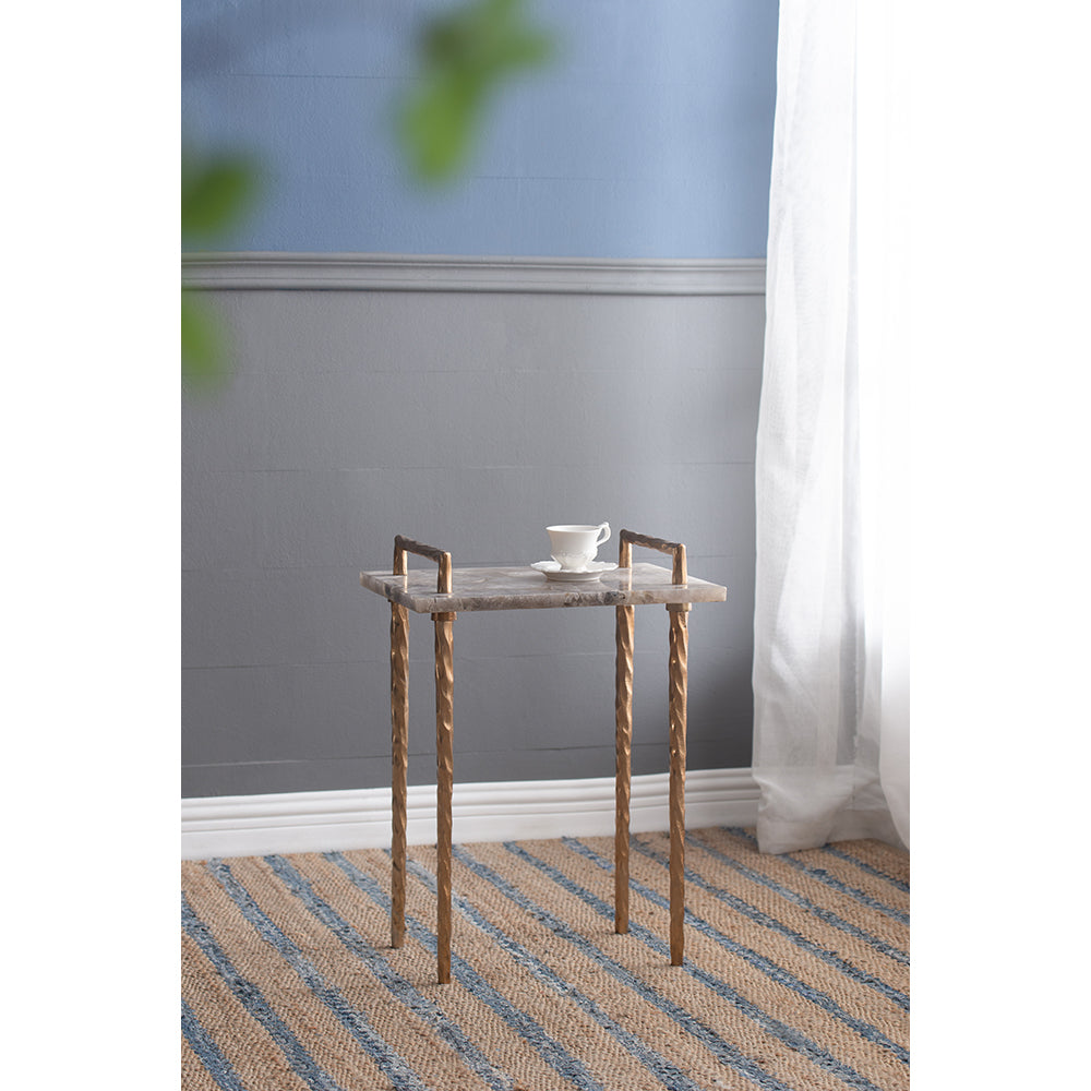 A&B Home 16" x 22" Bundle of 8 Rectangle Resin Tabletop With Metal Tray Convertible Table