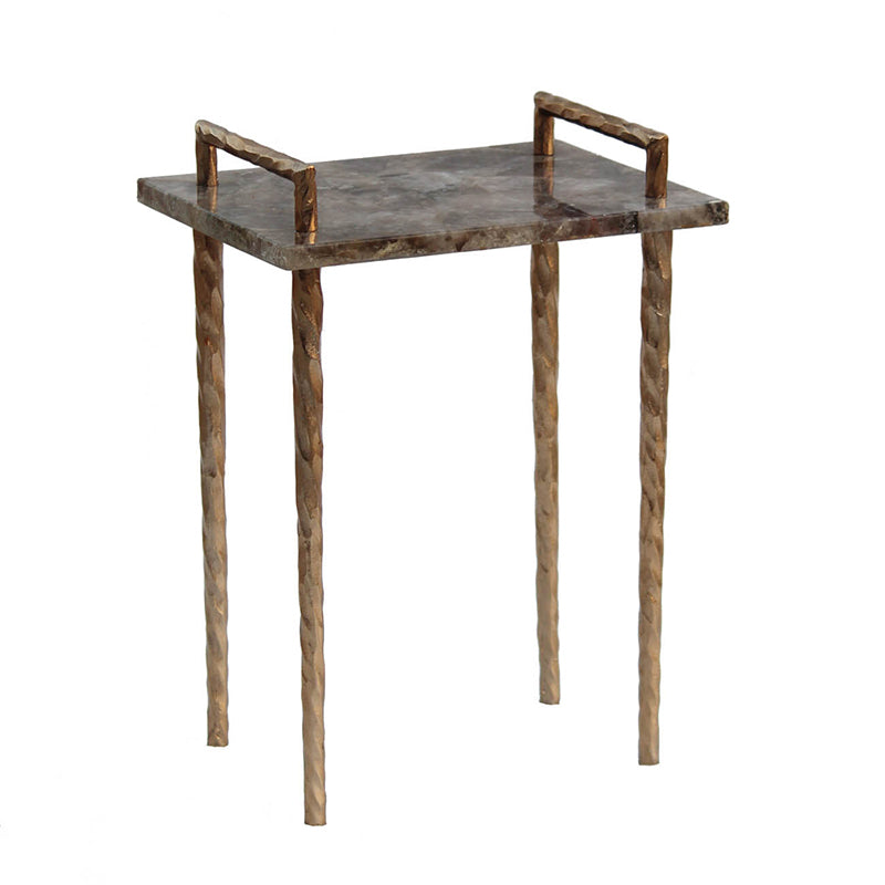 A&B Home 16" x 22" Bundle of 8 Rectangle Resin Tabletop With Metal Tray Convertible Table