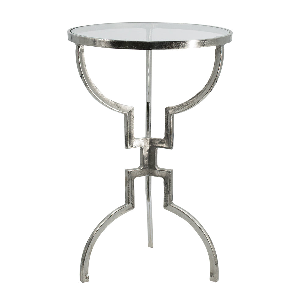 A&B Home 16" x 24" Bundle of 11 Hourglass-Shaped Silver Accent Table