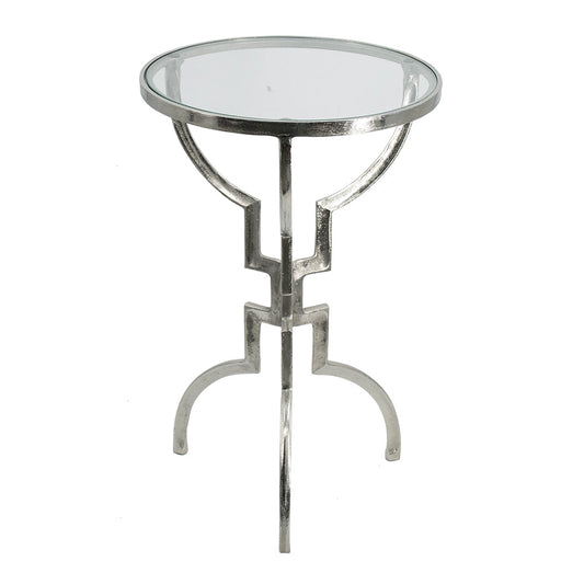 A&B Home 16" x 24" Bundle of 11 Hourglass-Shaped Silver Accent Table