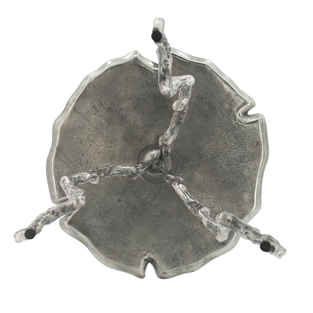 A&B Home 16" x 24" Bundle of 16 Round Silver Antique Aluminum Twig Cross Table