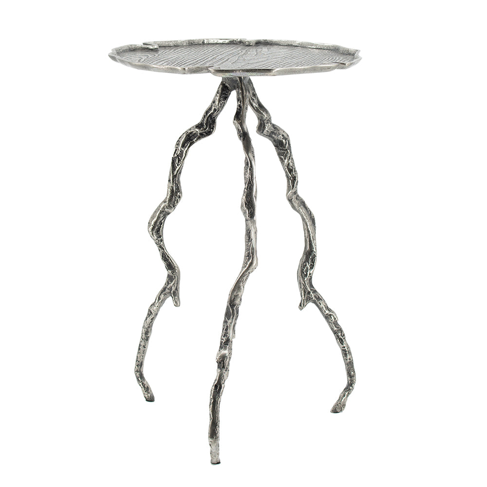A&B Home 16" x 24" Bundle of 16 Round Silver Antique Aluminum Twig Cross Table