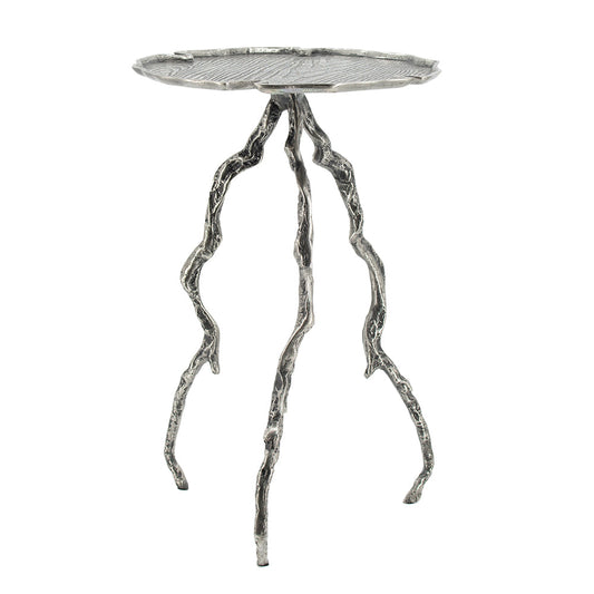A&B Home 16" x 24" Bundle of 16 Round Silver Antique Aluminum Twig Cross Table