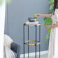 A&B Home 16" x 40" Bundle of 13 Round Gold Rim With Black Legs Three-Tier Shelving