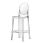 A&B Home 16" x 47" Bundle of 13 Oval Backrest Transparent Design Bar Chair