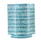 A&B Home 17" x 17" Bundle of 20 Starbust Blue and White Cylindrical Design Pedestal Stool