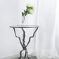 A&B Home 17" x 24" Bundle of 12 Round Silver Twig Accent Side Table