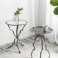 A&B Home 17" x 24" Bundle of 12 Round Silver Twig Accent Side Table