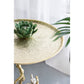 A&B Home 17" x 28" Bundle of 12 Round Gold Tabletop and Metal Tree Branch Side Table With Gold Bird Accent