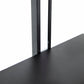 A&B Home 17" x 74" Bundle of 5 Vertical Two-Tiered Black Shelving Stand With Light