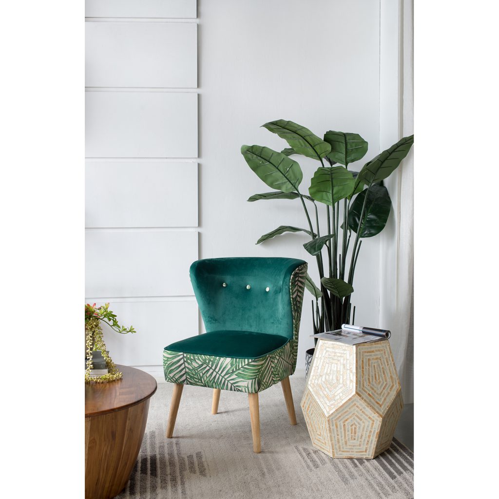 A&B Home 18" x 18" Bundle of 20 Hexagonal Multi-Colored Capiz Stool