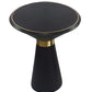 A&B Home 18" x 22" Bundle of 7 Round Black Side Table