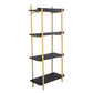 A&B Home 18" x 44" Bundle of 26 Black Four-Tiered Shelving