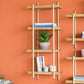 A&B Home 18" x 44" Bundle of 26 Natural Brown Four-Tiered Shelving