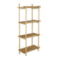 A&B Home 18" x 44" Bundle of 26 Natural Brown Four-Tiered Shelving