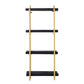 A&B Home 18" x 44" Bundle of 30 Black Four-Tiered Shelving