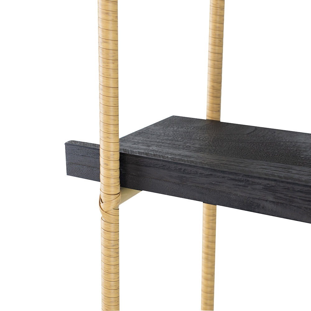 A&B Home 18" x 44" Bundle of 30 Black Four-Tiered Shelving