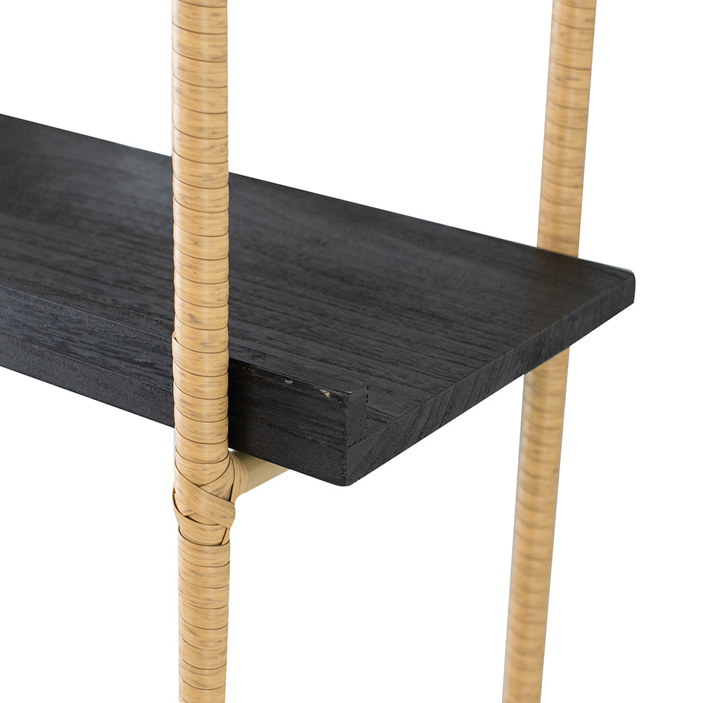 A&B Home 18" x 44" Bundle of 30 Black Four-Tiered Shelving