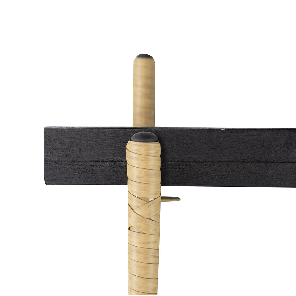 A&B Home 18" x 44" Bundle of 30 Black Four-Tiered Shelving