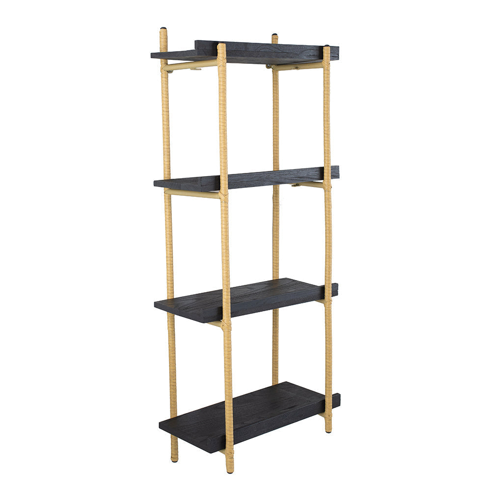 A&B Home 18" x 44" Bundle of 30 Black Four-Tiered Shelving