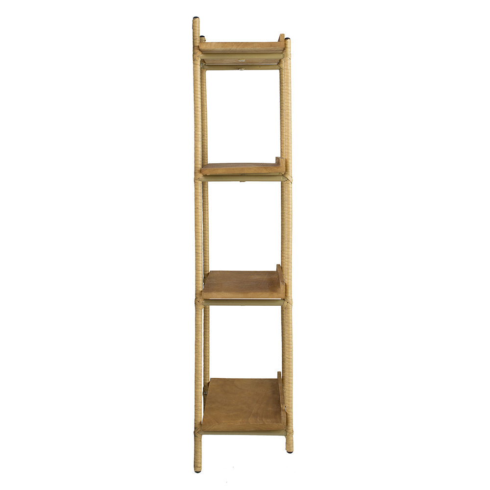 A&B Home 18" x 44" Bundle of 30 Natural Brown Four-Tiered Shelving