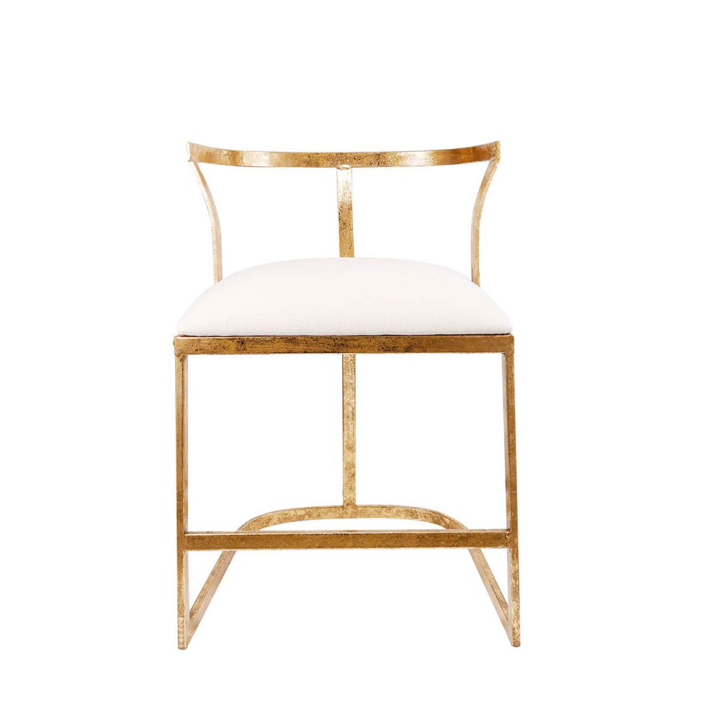 A&B Home 19" x 27" Bundle of 17 Gold and White Cavendish Chair