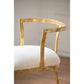 A&B Home 19" x 27" Bundle of 17 Gold and White Cavendish Chair