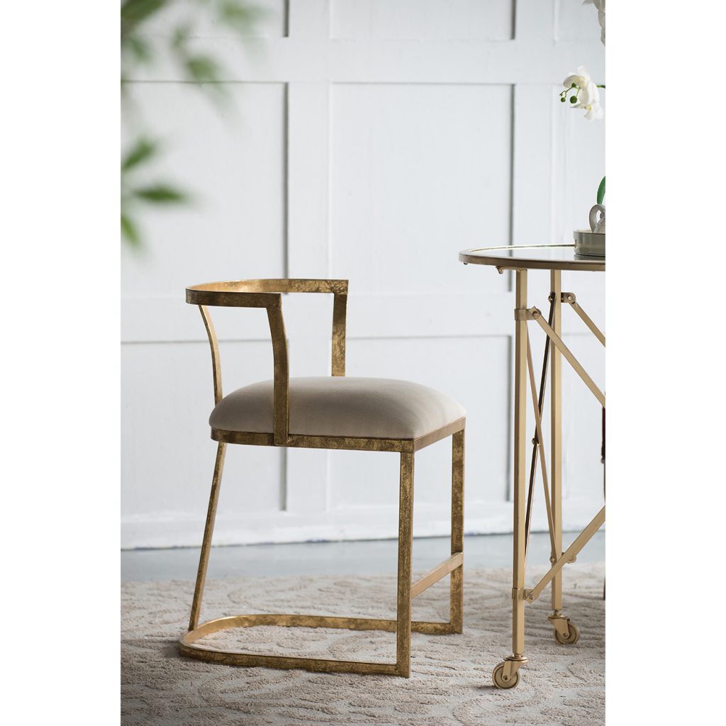 A&B Home 19" x 27" Bundle of 17 Gold and White Cavendish Chair