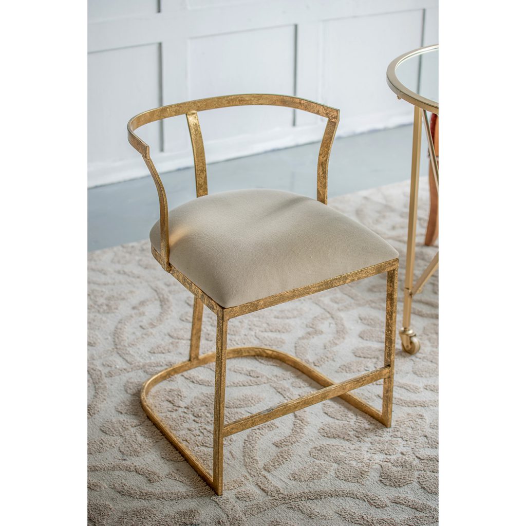 A&B Home 19" x 27" Bundle of 17 Gold and White Cavendish Chair