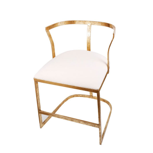 A&B Home 19" x 27" Bundle of 17 Gold and White Cavendish Chair