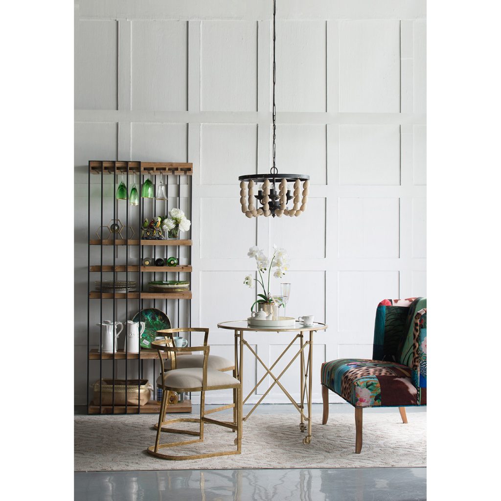 A&B Home 19" x 27" Bundle of 18 Gold and White Cavendish Chair